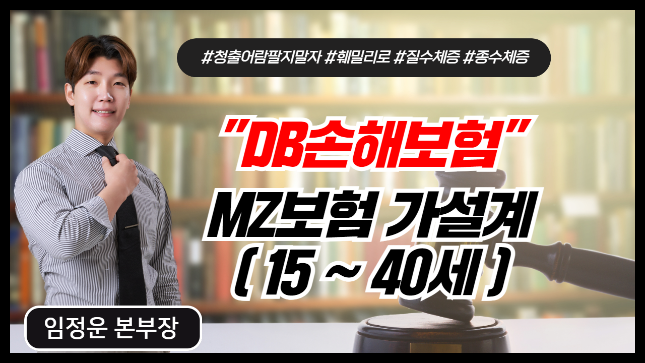 DB손보 MZ보험 가설계 (15 ~ 40세)